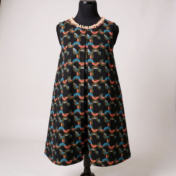 COREY LYNN CALTER for Anthropologie Floral A-Line Dress Size M | NWOT - Picture 1 of 5